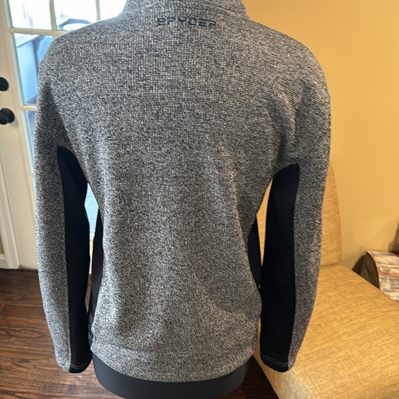 SPYDER Black & White Zip Up Jacket - Picture 5 of 14